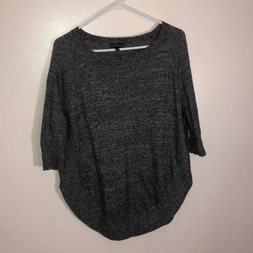 EXPRESS black and gray sweater